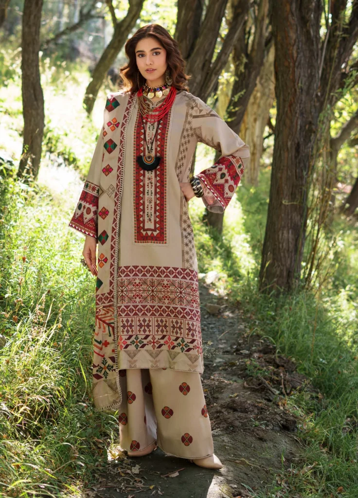 C Prints by Charizma Unstitched Printed Staple 3 Piece Suit