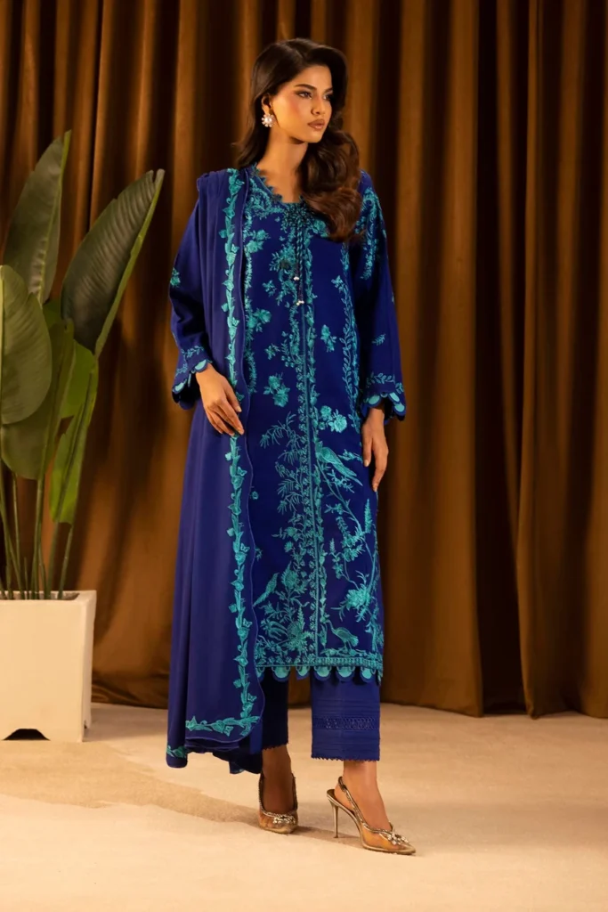 Sana Safinaz Unstitched Slub Muzlin 3 Piece Suit