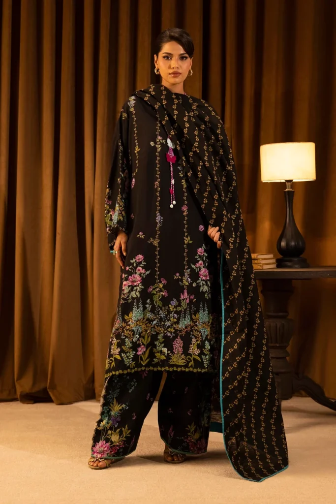 Sana Safinaz Unstitched Linen Muzlin 3 Piece Suit