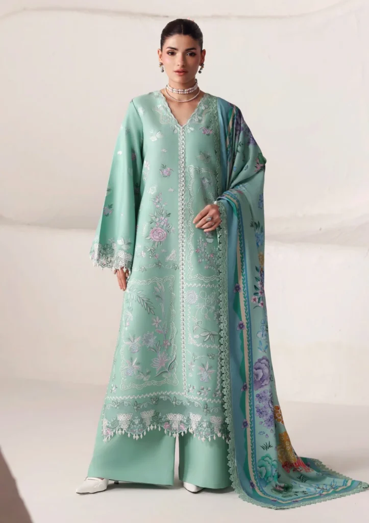 Naqsh Seraphine Winter Edit '26 Unstitched 3-Piece Grey Teal