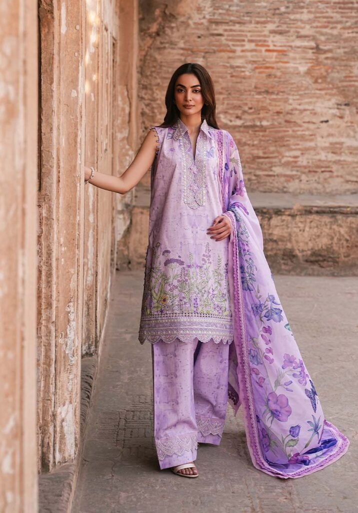 Zarqash Luxe Lawn Eid Edit '26 | ZQL006 | Unstitched 3-Piece