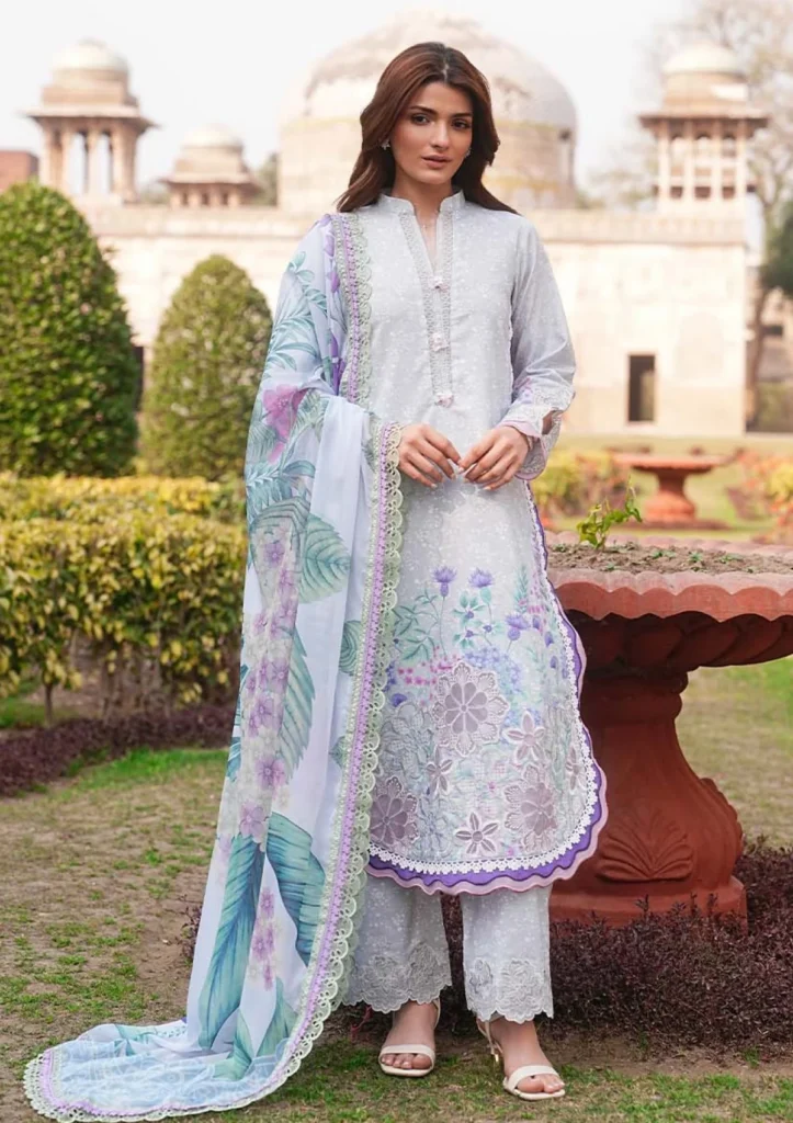 Zarqash Luxe Lawn Eid Edit '26 | ZQL003 | Unstitched 3-Piece