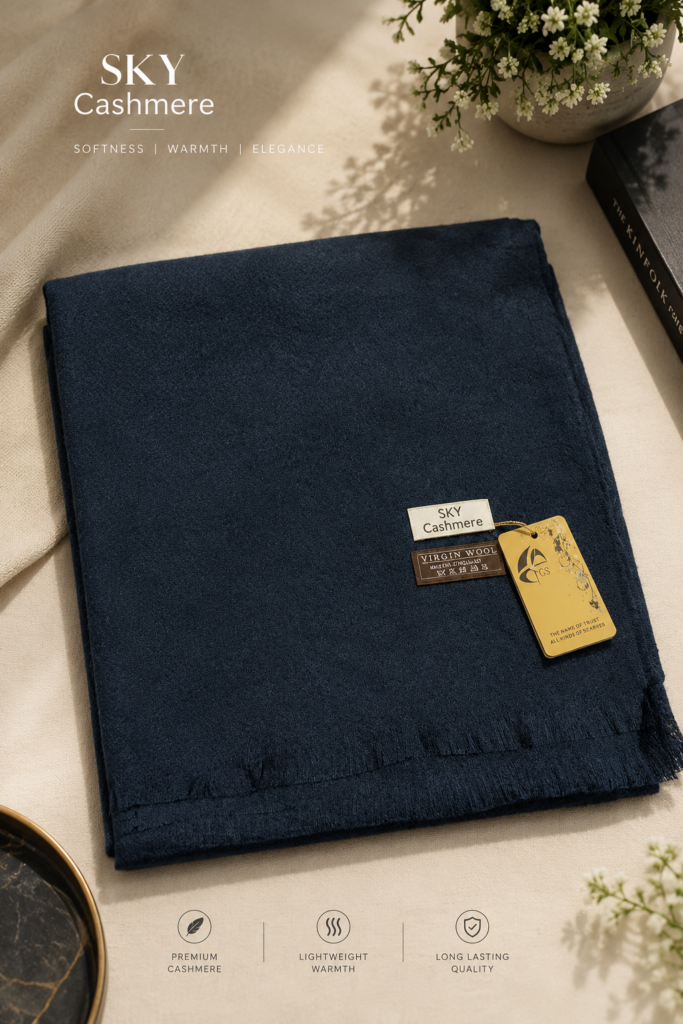 SKY Cashmere – Premium Virgin Wool Shawl