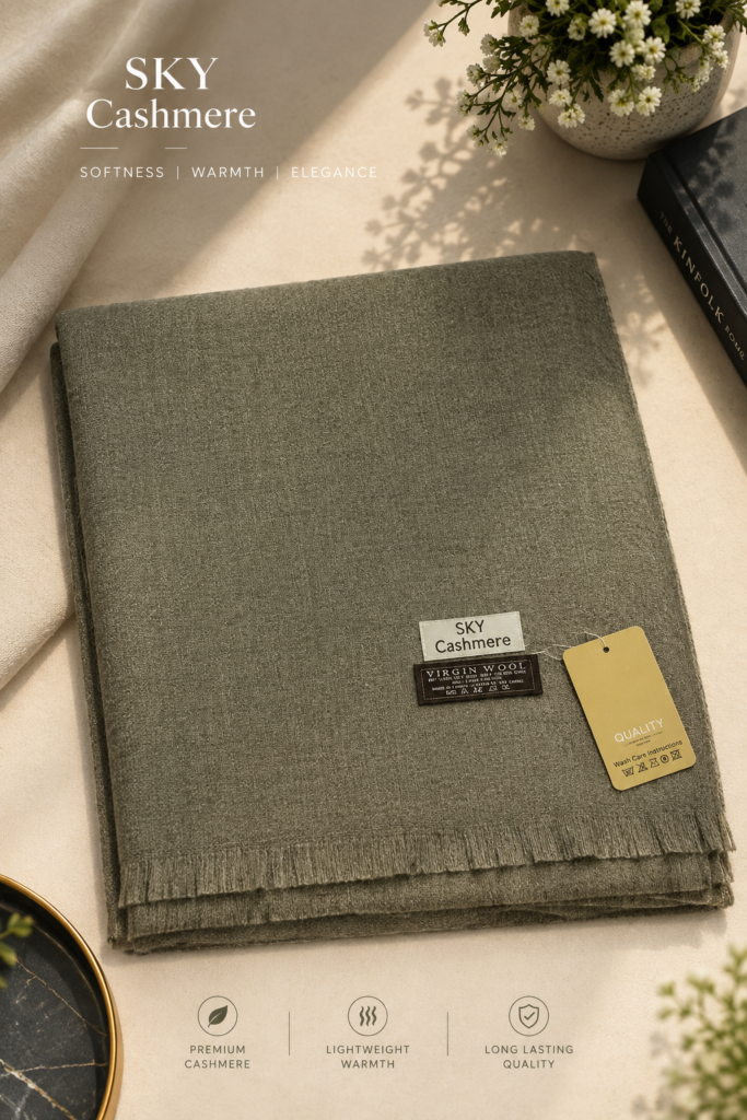 SKY Cashmere – Premium Virgin Wool Shawl