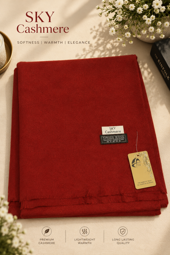 SKY Cashmere – Premium Virgin Wool Shawl