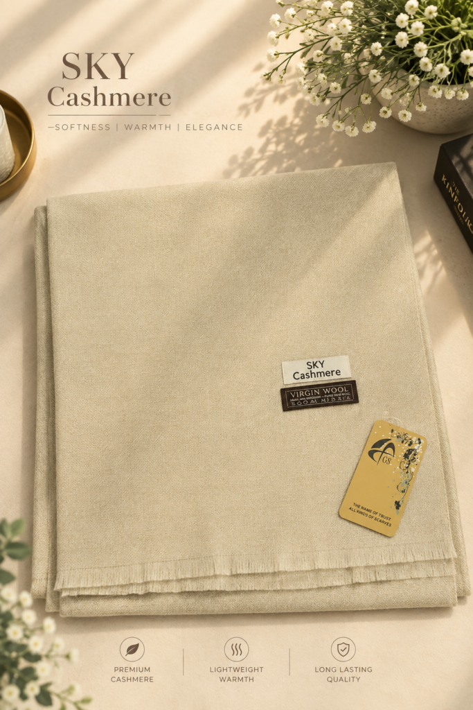 SKY Cashmere – Premium Virgin Wool Shawl