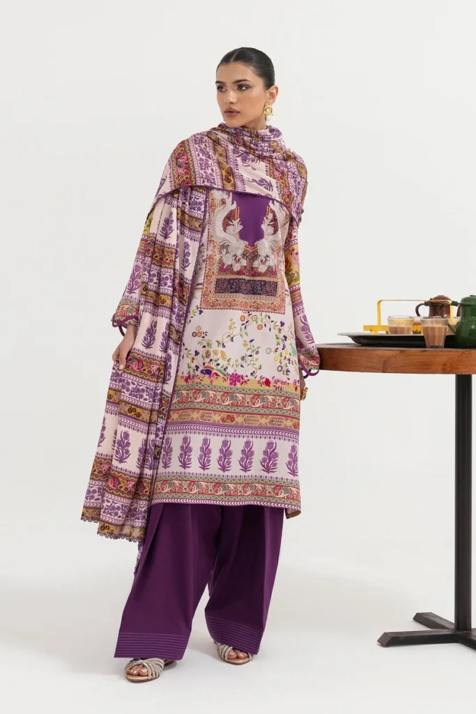 Sana Safinaz Unstitched 3 Piece Linen Suit