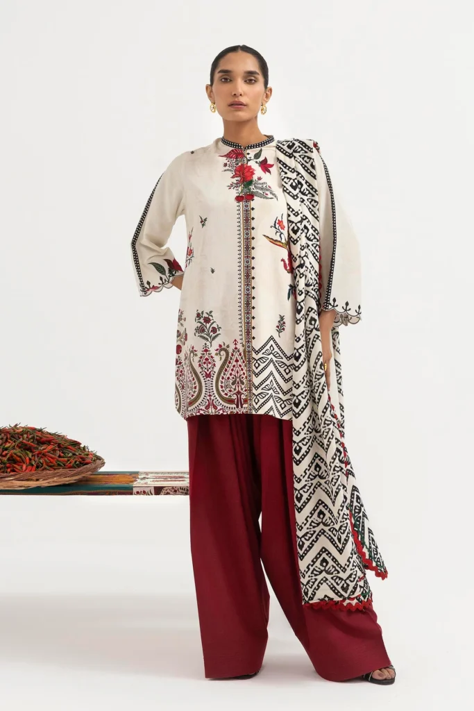 Sana Safinaz Unstitched 3 Piece Linen Suit