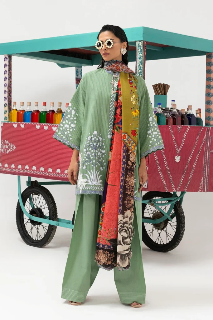 Sana Safinaz Unstitched 3 Piece Slub Suit