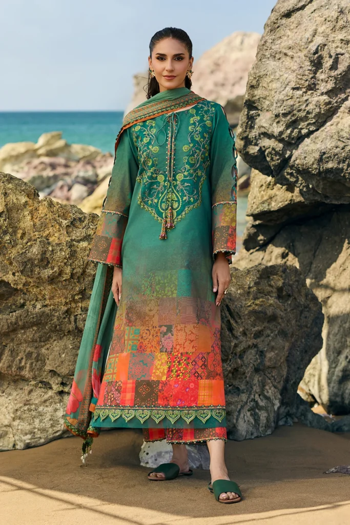 Charizma Swissmiss Festive Edition Embroidered Swiss Voil Unstitched 3Pc Suit - CSM6-07