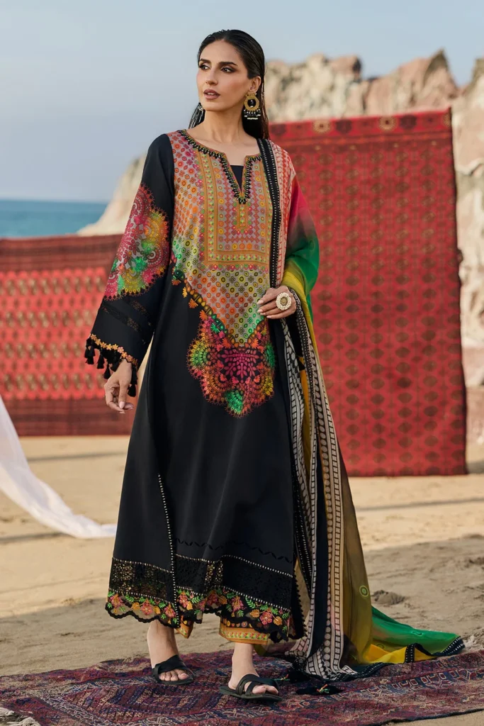 Charizma Swissmiss Festive Edition Embroidered Swiss Voil Unstitched 3Pc Suit - CSM6-04