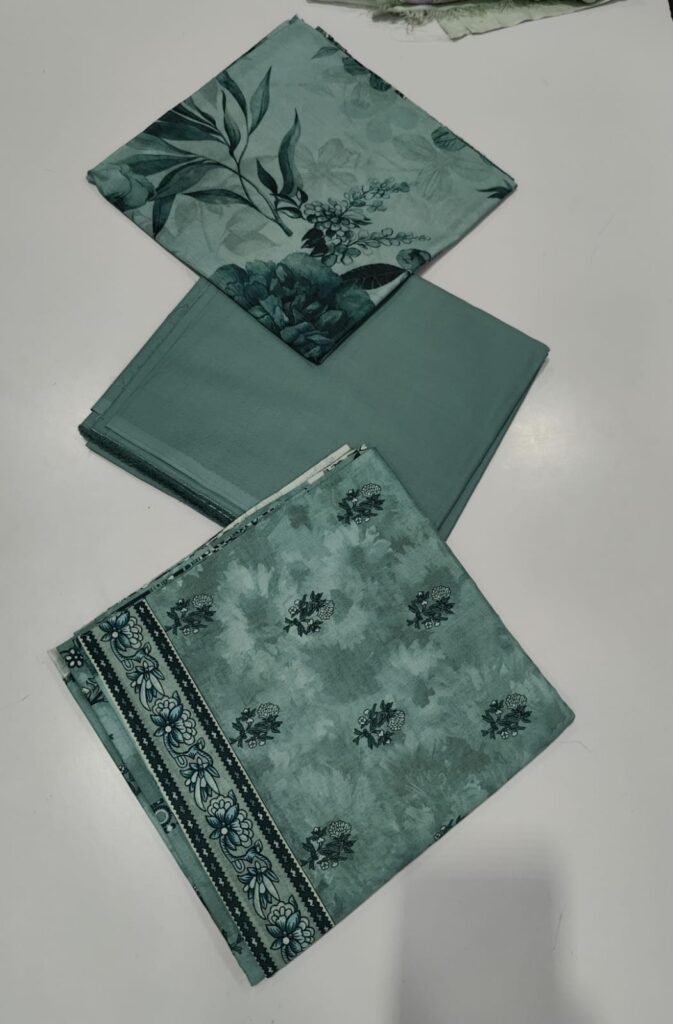 Zeenia Lawn Collection – 3 Piece Unstitched Printed Lawn Suit with Lawn Dupatta & Trouser
