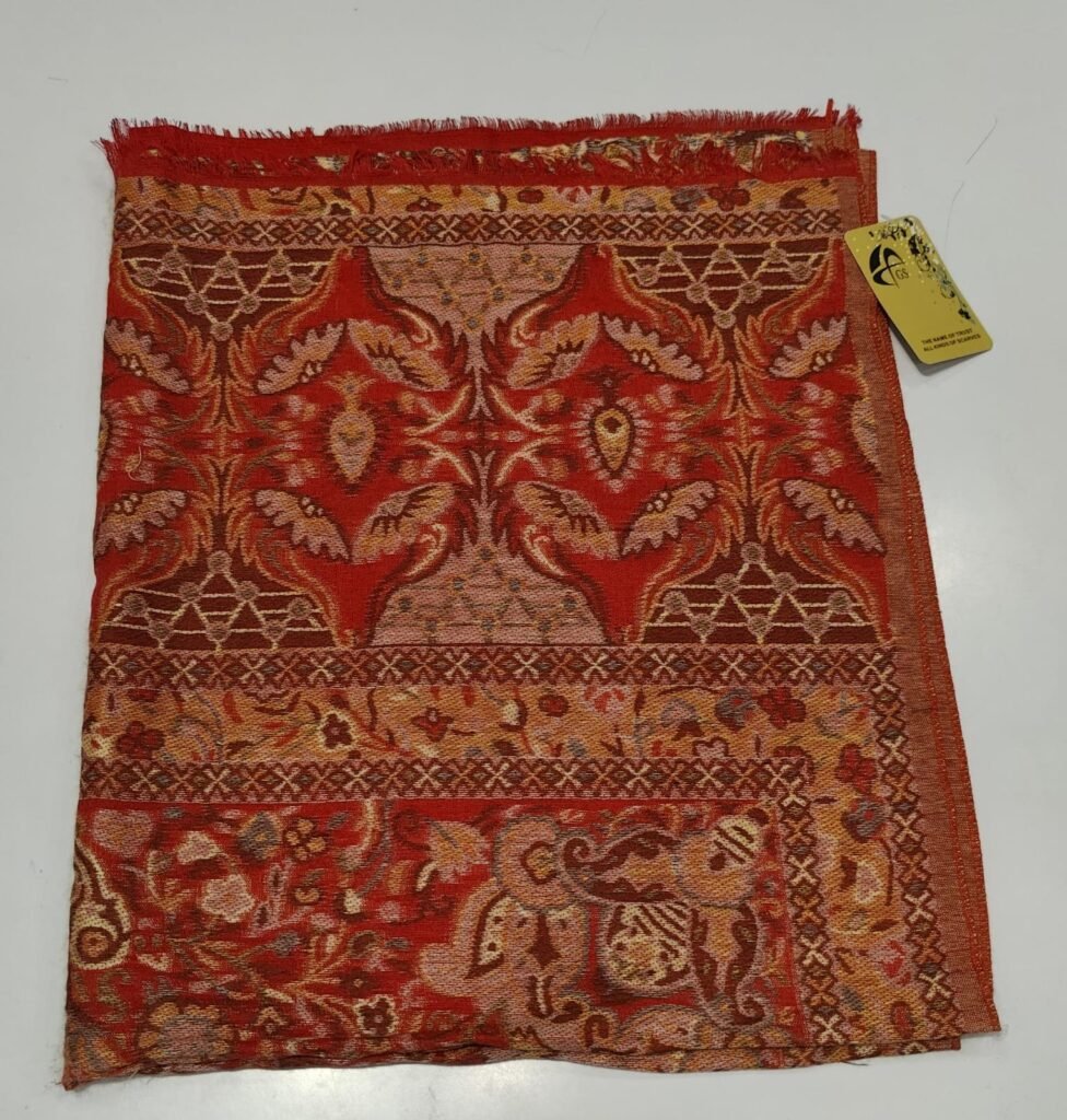 Sky Cashmere Kani pattern stole