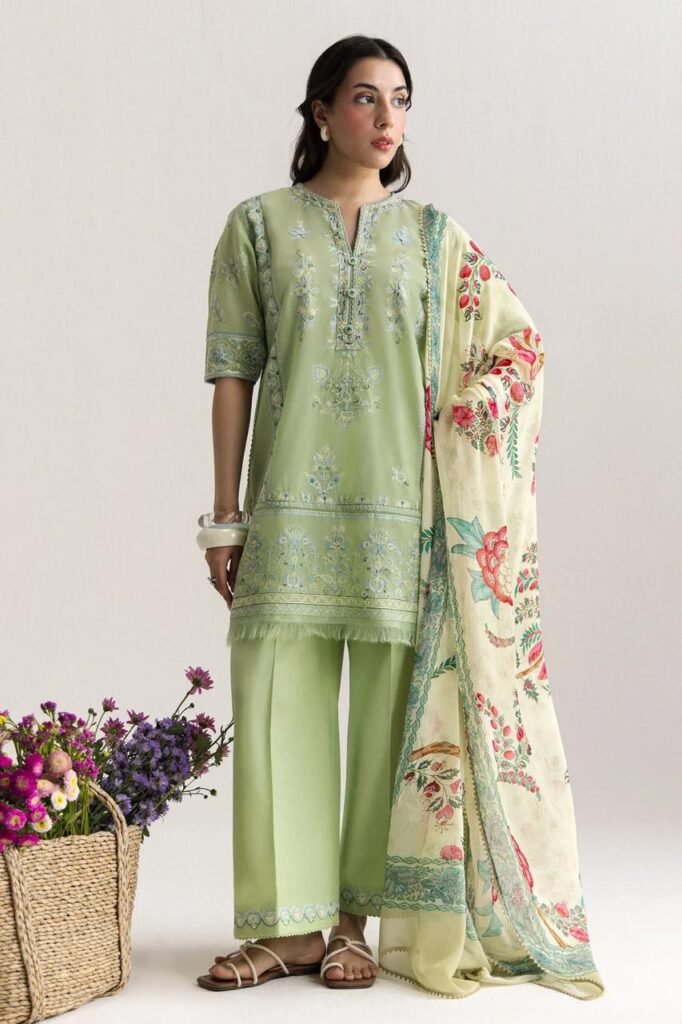 COCO by Zara Shahjahan Prints Drop One Unstitched 3-Piece Noa-5B