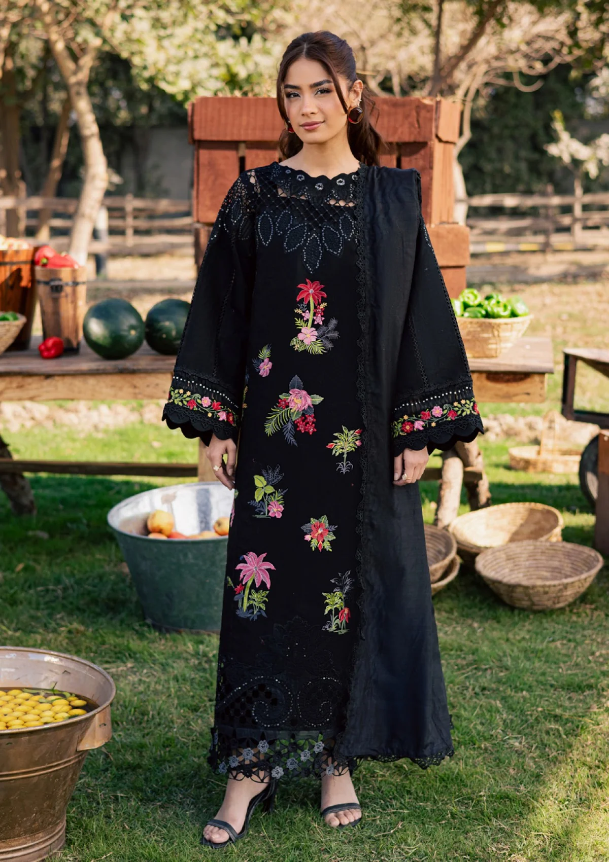 Parishay Summer Queen Lawn Collection'26 Vol 2 – SQ-11 | Embroidered 3 Piece Lawn Suit with Fancy Woven Dupatta