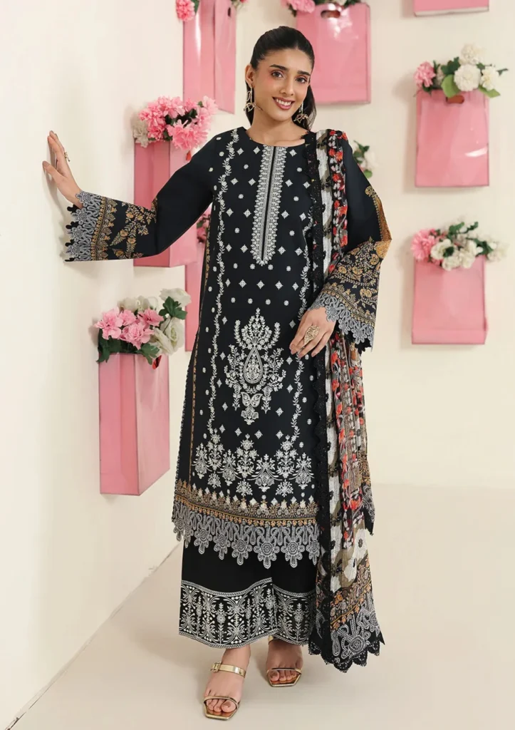 Mahnur Anaya Lawn'26 Vol 2 – AN2-05 | Embroidered Printed 3 Piece Lawn Suit with Printed Chiffon Dupatta