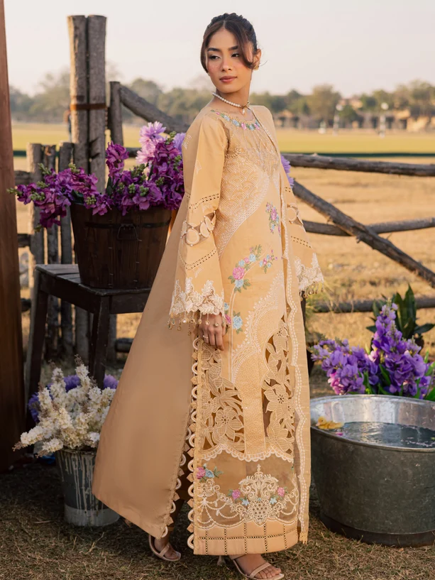 Parishay Summer Queen Lawn Collection'26 Vol 2 – SQ-08 | Embroidered 3 Piece Lawn Suit