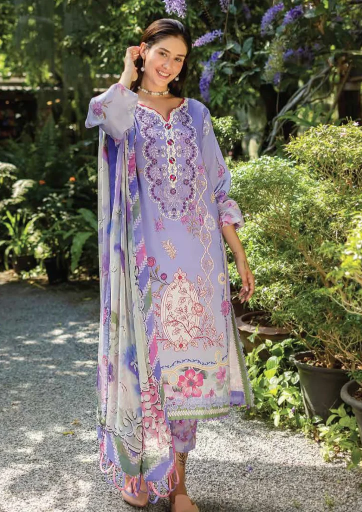Roheenaz Meliora RNZ-05B – Unstitched Printed Lawn 3 Piece Suit