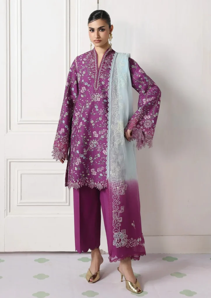 Qalamkar Qprints Drop II Brise 3 Piece Unstitched Digital Printed Lawn Suit QQP-09-A