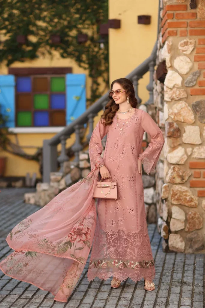 Noor by Saadia Asad Luxe Chikankari 26 3 Piece Unstitched Embroidered Lawn Suit D8-B