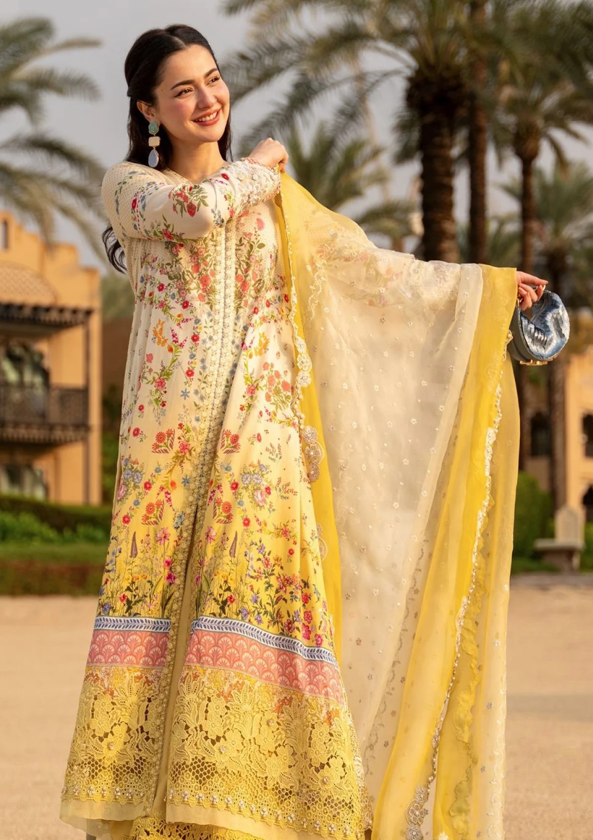 Faiza Saqlain Aya Luxury Lawn 26 Arta 3 Piece Unstitched Embroidered Lawn Suit
