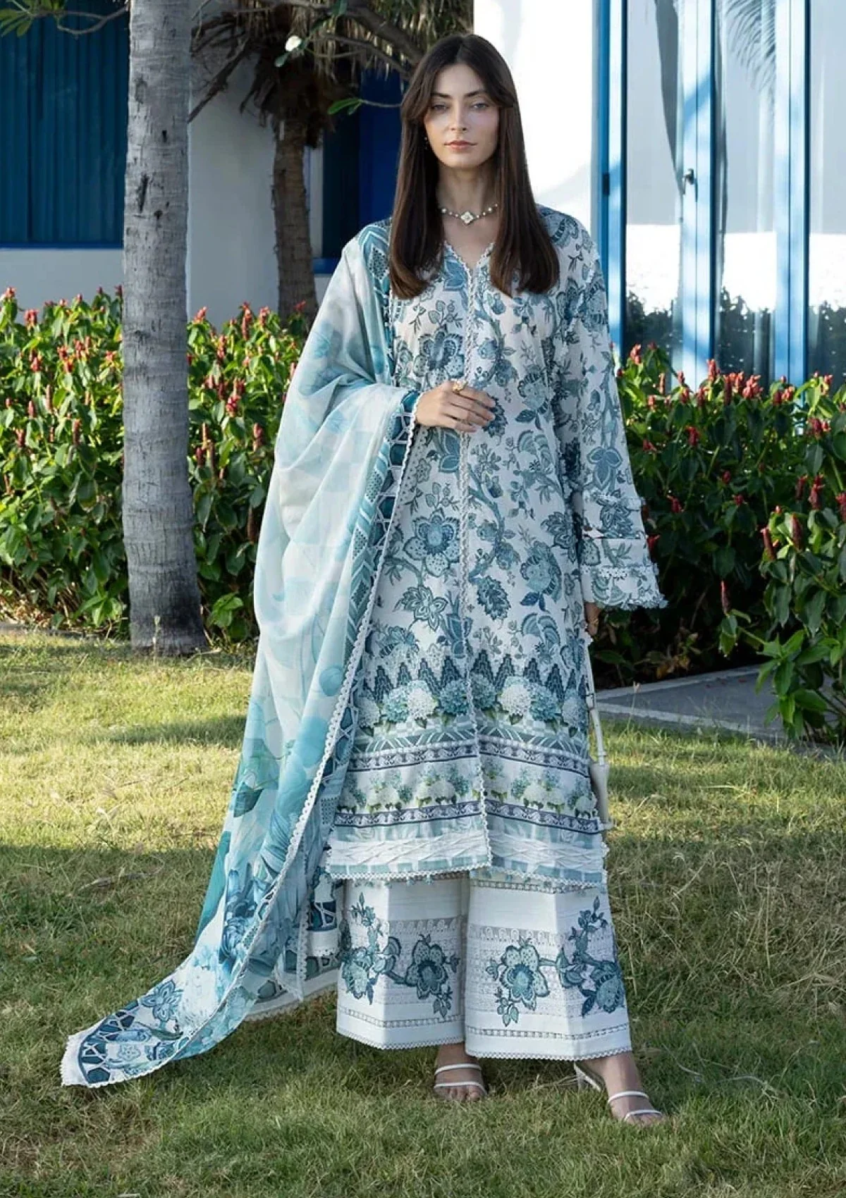 Elaf Premium Santorini Surreal 3 Piece Unstitched Digital Printed Lawn Suit EPN-05