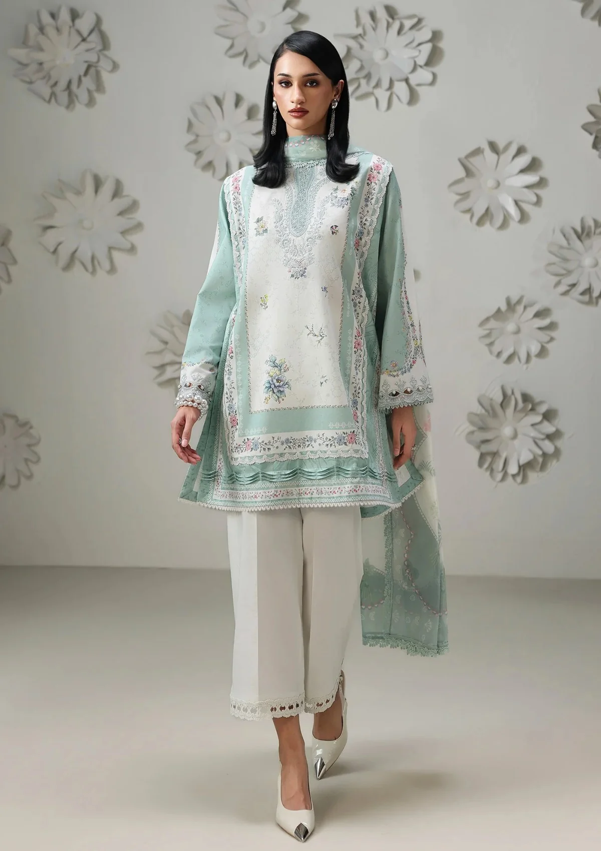 Qalamkar Qprints Drop II Rasha 3 Piece Unstitched Digital Printed Lawn Suit QQP-05-B