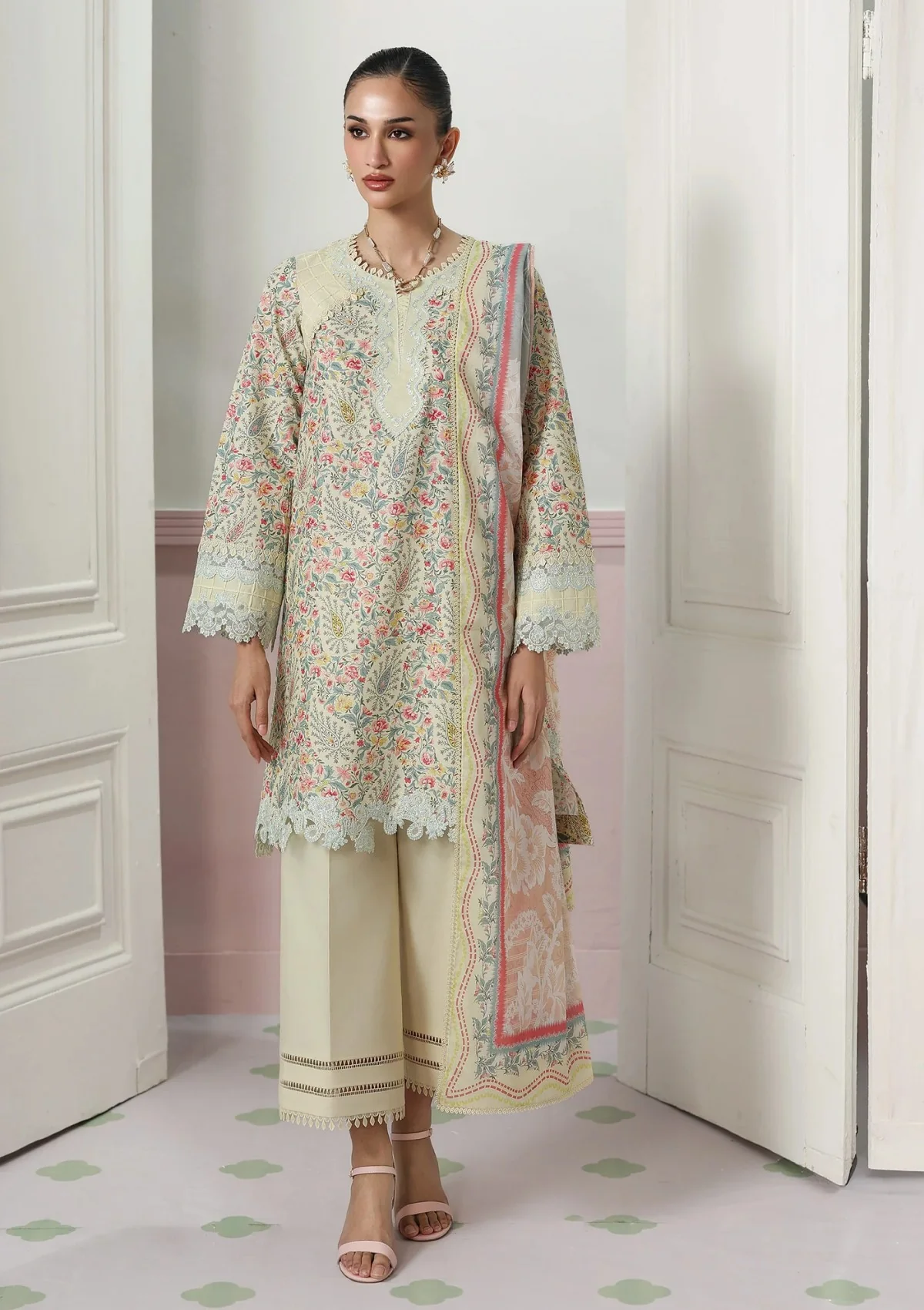 Qalamkar Qprints Drop II Zayra 3 Piece Unstitched Digital Printed Lawn Suit QQP-04-B
