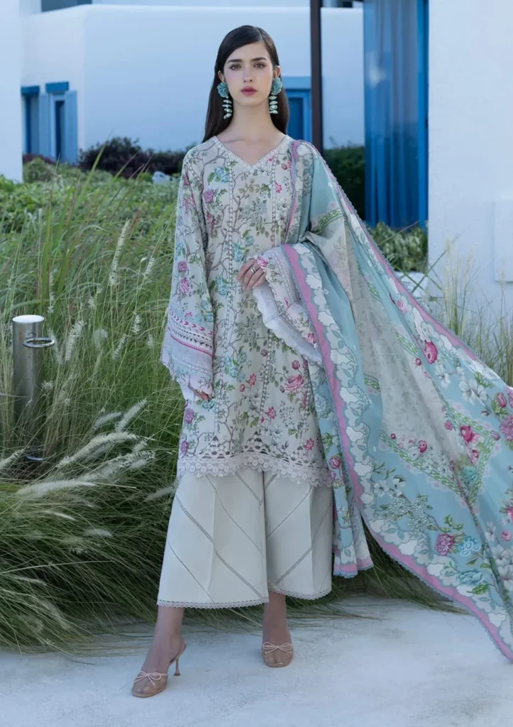 Elaf Premium Santorini Fairytale 3 Piece Unstitched Digital Printed Lawn Suit EPN-8B