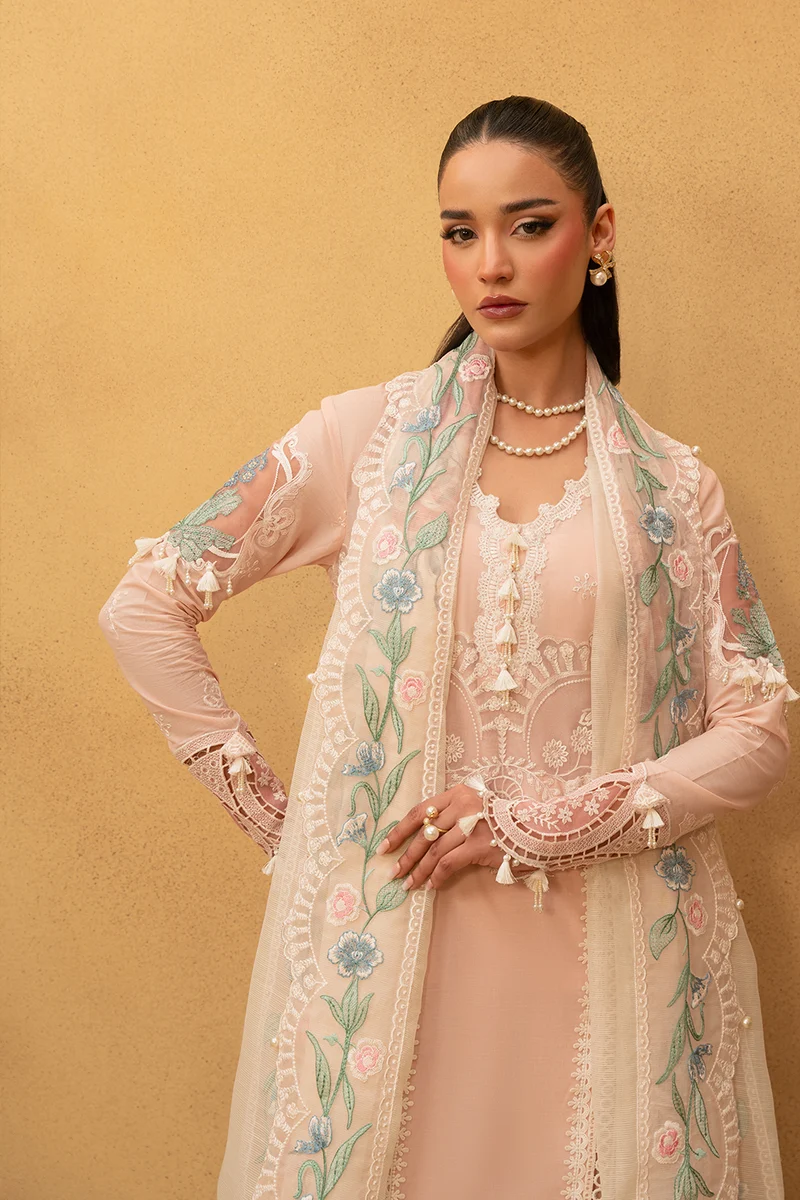 Saira Rizwan Luxury Embroidered Lawn 3 Piece Suit Freya SRL25-09