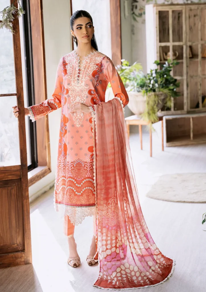 Roheenaz Serenade RNP-04B – Unstitched Printed Lawn 3 Piece Suit