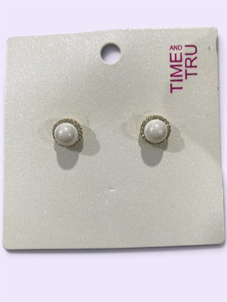 Classic Pearl Halo Stud Earrings