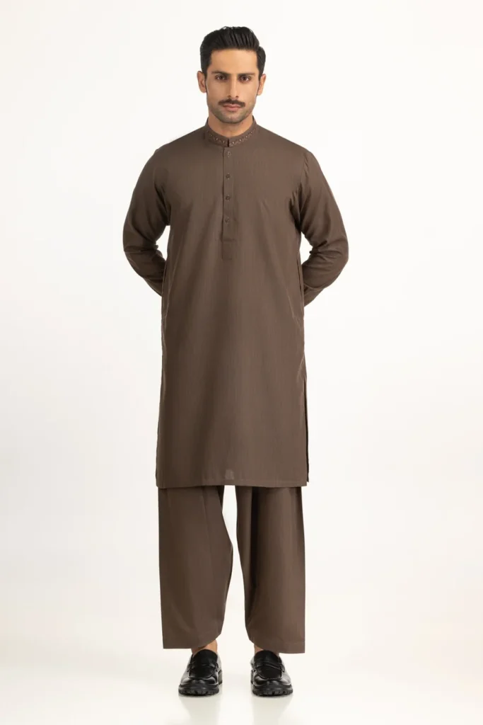 Gul Ahmed Regular Fit Embroidered Suit
